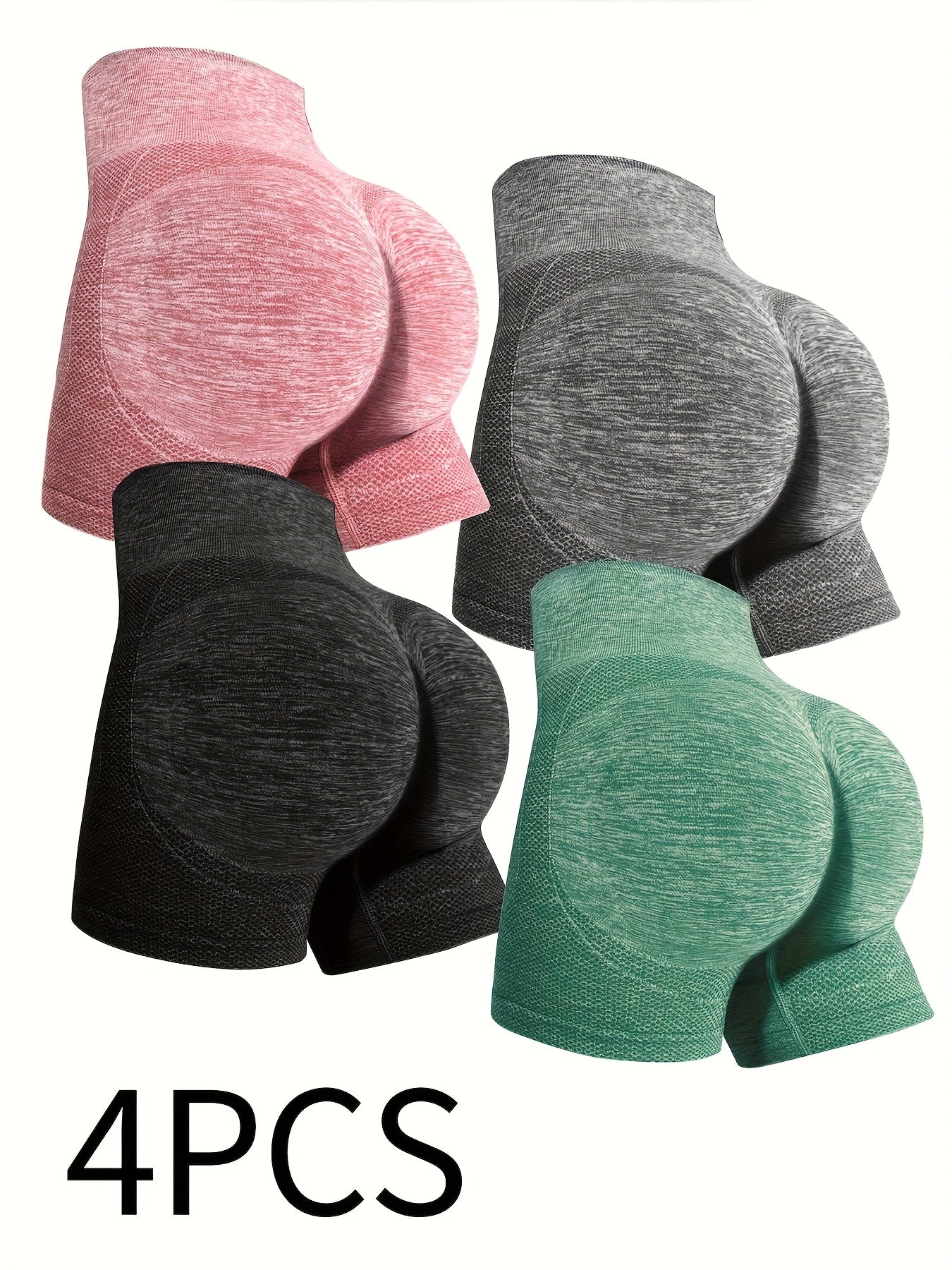 شورتات نسائية عالية الخصر 4 قطع