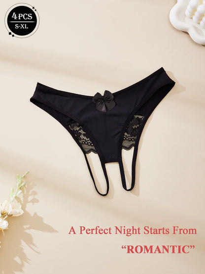 4 قطع شورت نسائي جاكارد