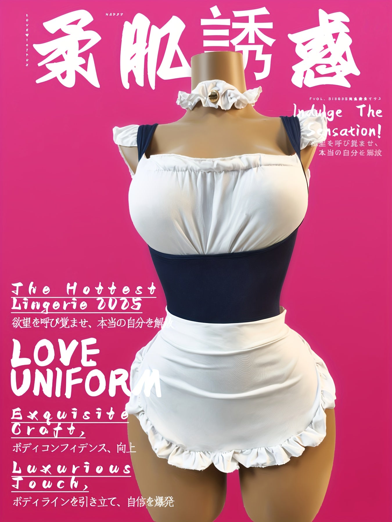 مجموعة ملابس داخلية لدور الخادمة اليابانية