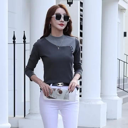 blouse نسائية بأكمام طويلة
