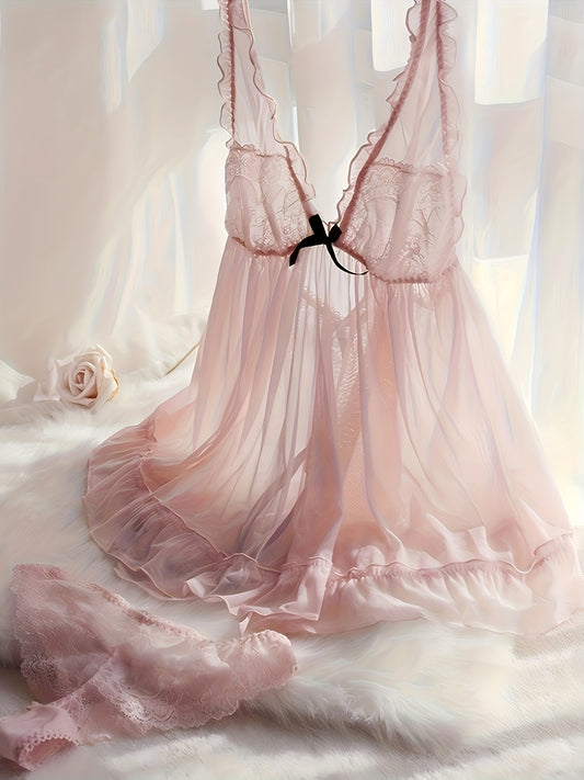 مجموعة لانجيري وبيجامة نسائية