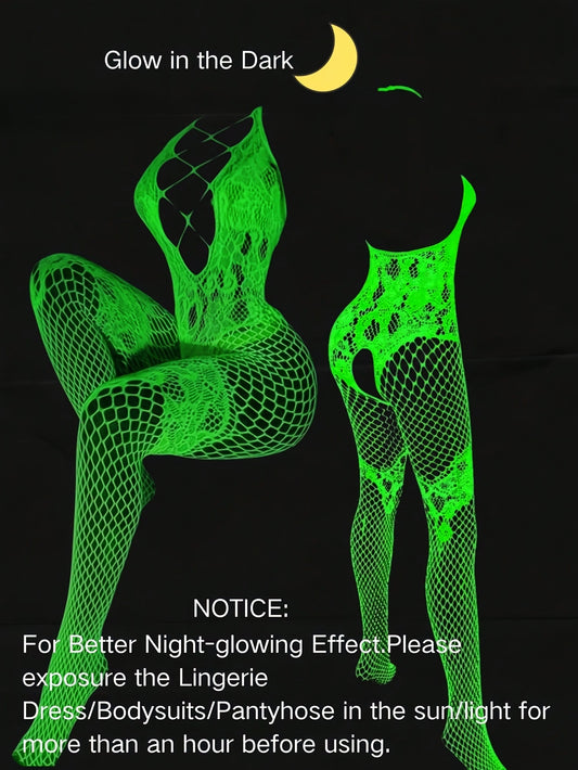 جوارب نسائية شبكية مضيئة