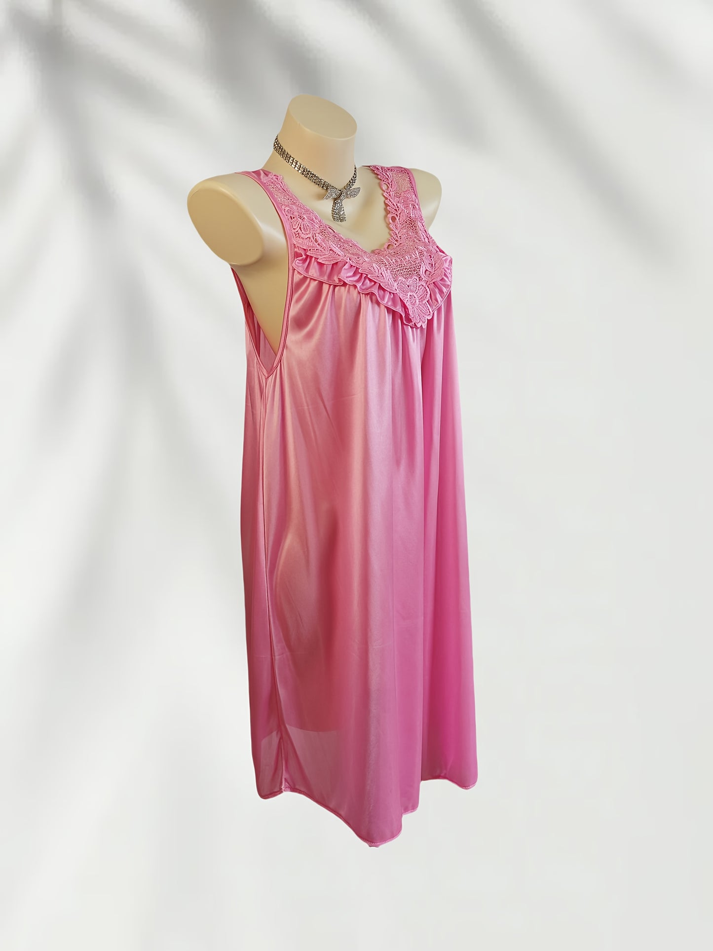 فستان نوم نسائي قابلة للاستخدام - وردي