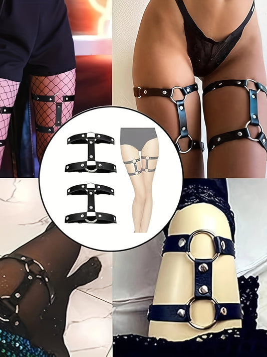 حلقة فخذ بونا جلدية