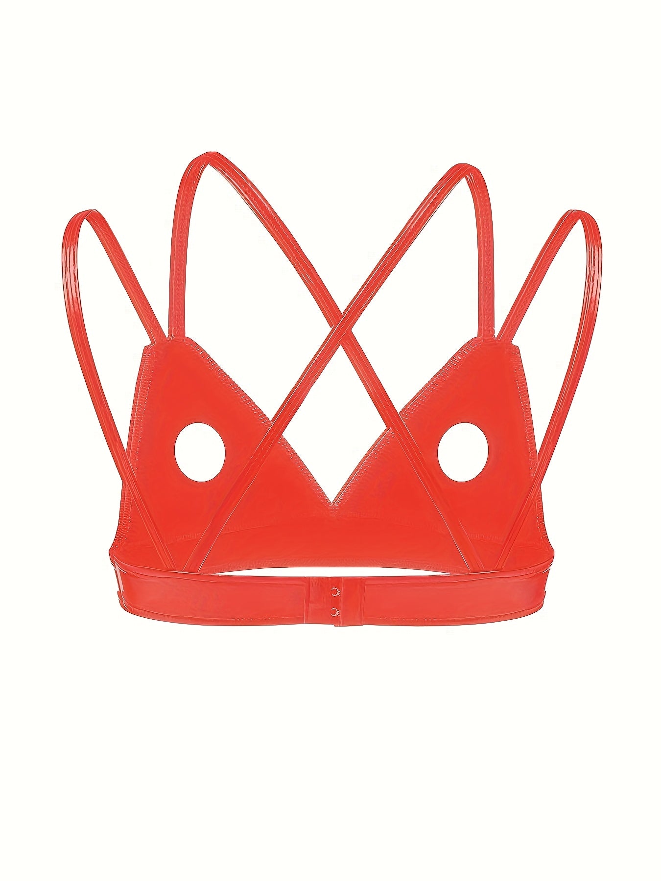 توب كاميسول جلد PU أسود للنساء