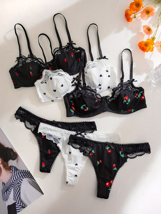 طقم حمالات صدر وشنطة نسائية