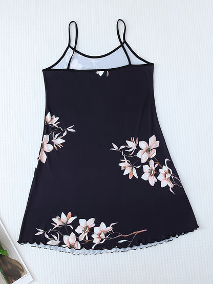 فستان نوم مزخرف بورجوندي