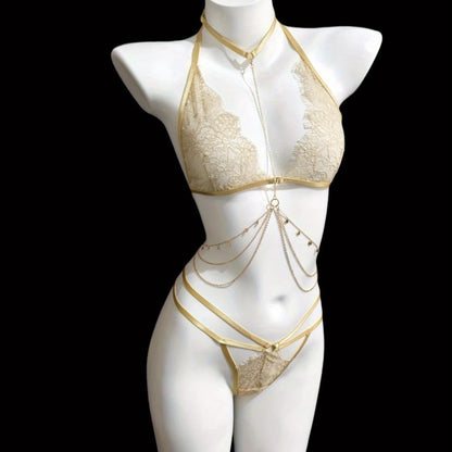 مجموعة برا وشفاف جذاب