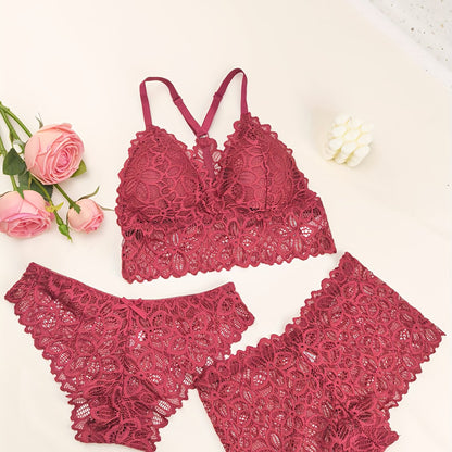 مجموعة لانجري نسائي دانتيل