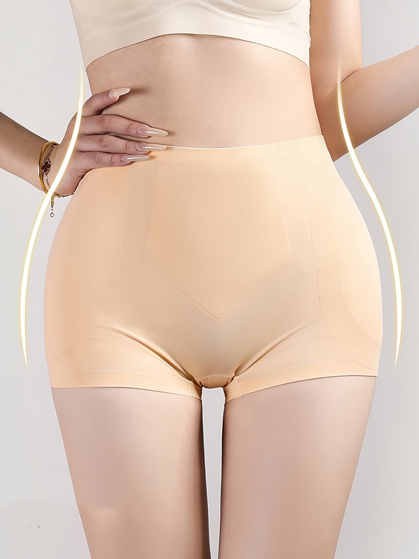 شورتات شكل الجسم النسائية عالية الخصر