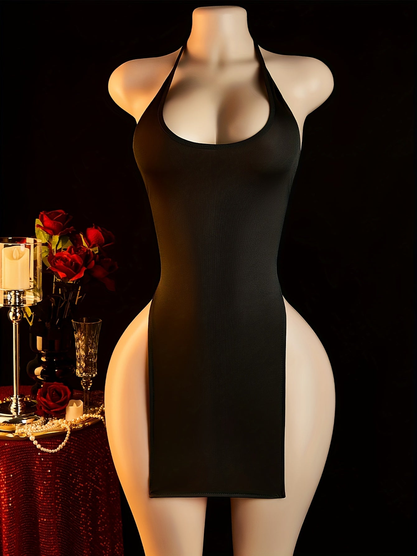 فستان سهرات مكشوف الظهر