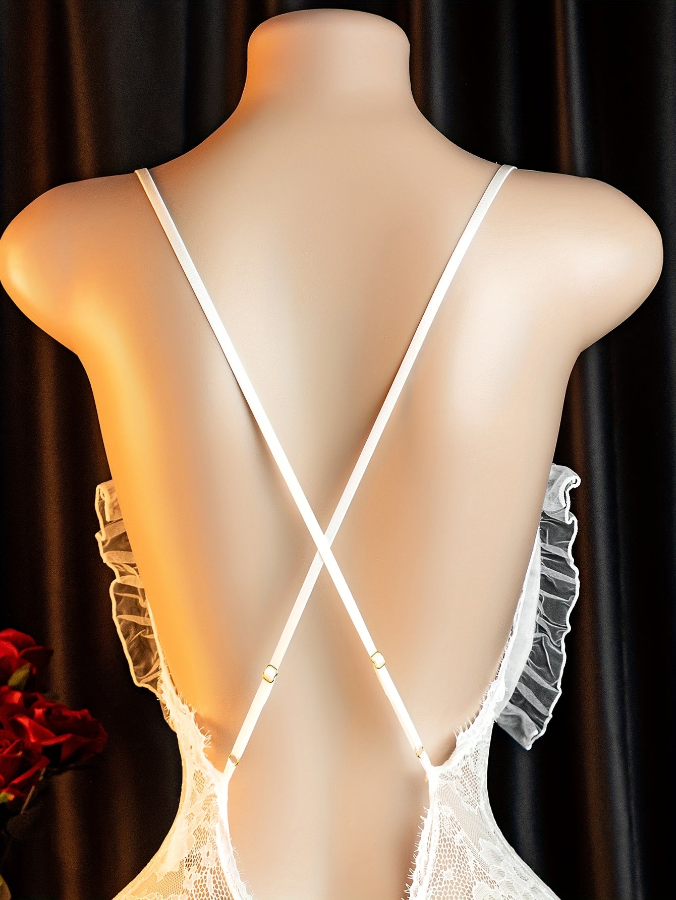 بودي نسائي أنيق أبيض