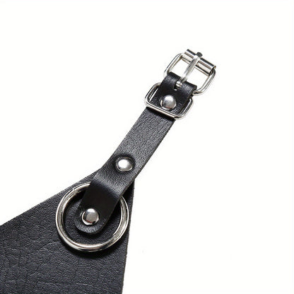 كورسيه لنجري - جلد صناعي أسود