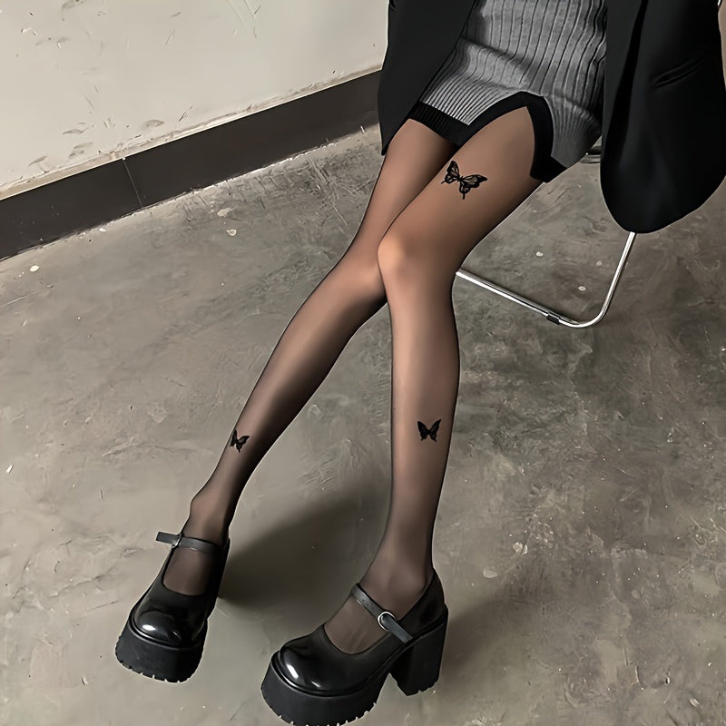 جوارب نسائية بتصميم فراشة