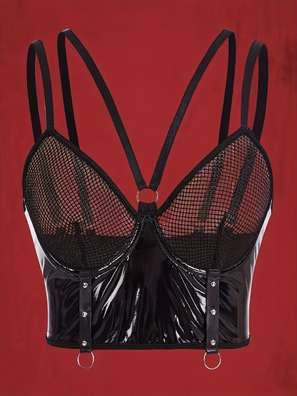 صدرية دعامات مزدوجة سوداء