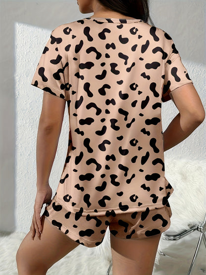 بيجامة نسائية صيفية منقوشة