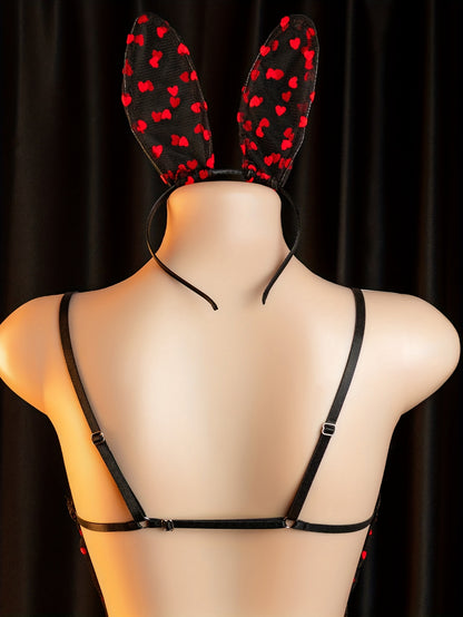 فستان شفاف بتصميم قلب