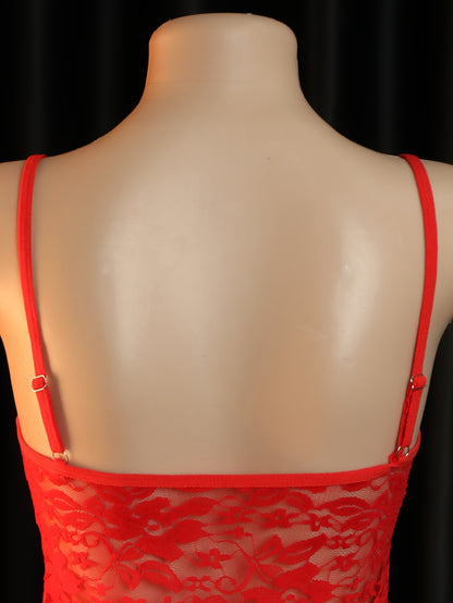 فستان شفاف متباين