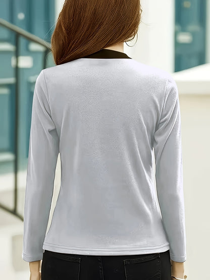 blouse نسائية بأكمام طويلة