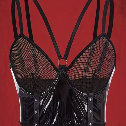 صدرية دعامات مزدوجة سوداء