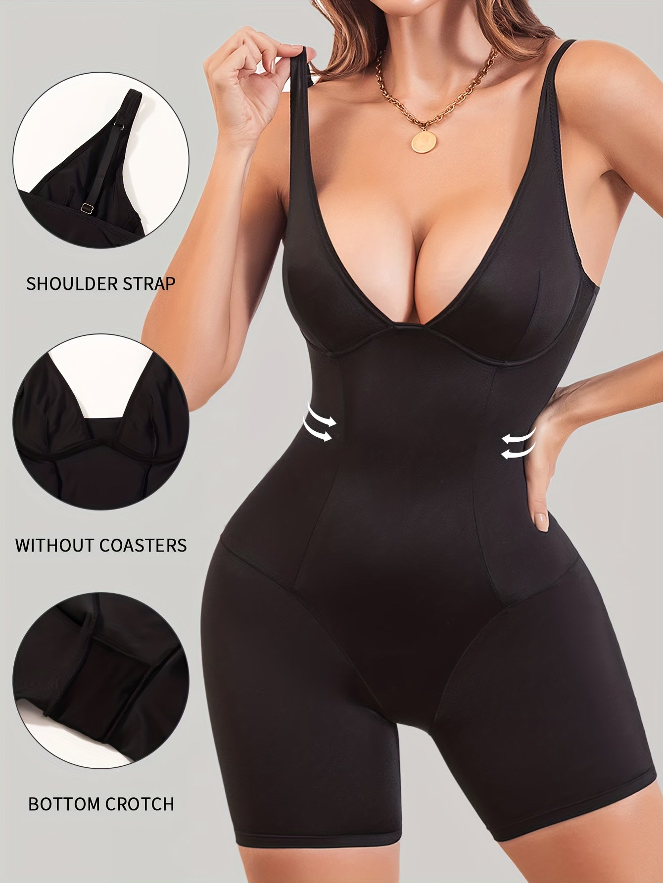 بدي نسائي كامل للجسم مع تحكم في البطن