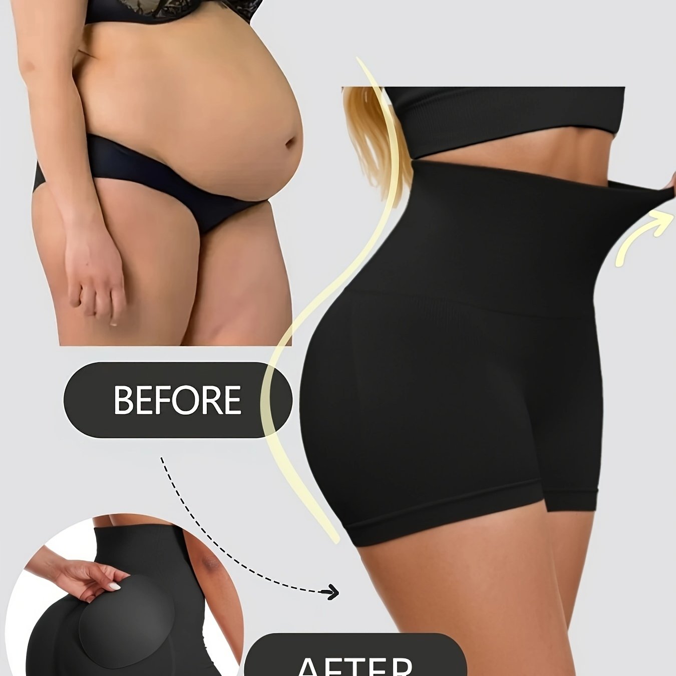 شورت نسائي عالي الخصر للتحكم في البطن