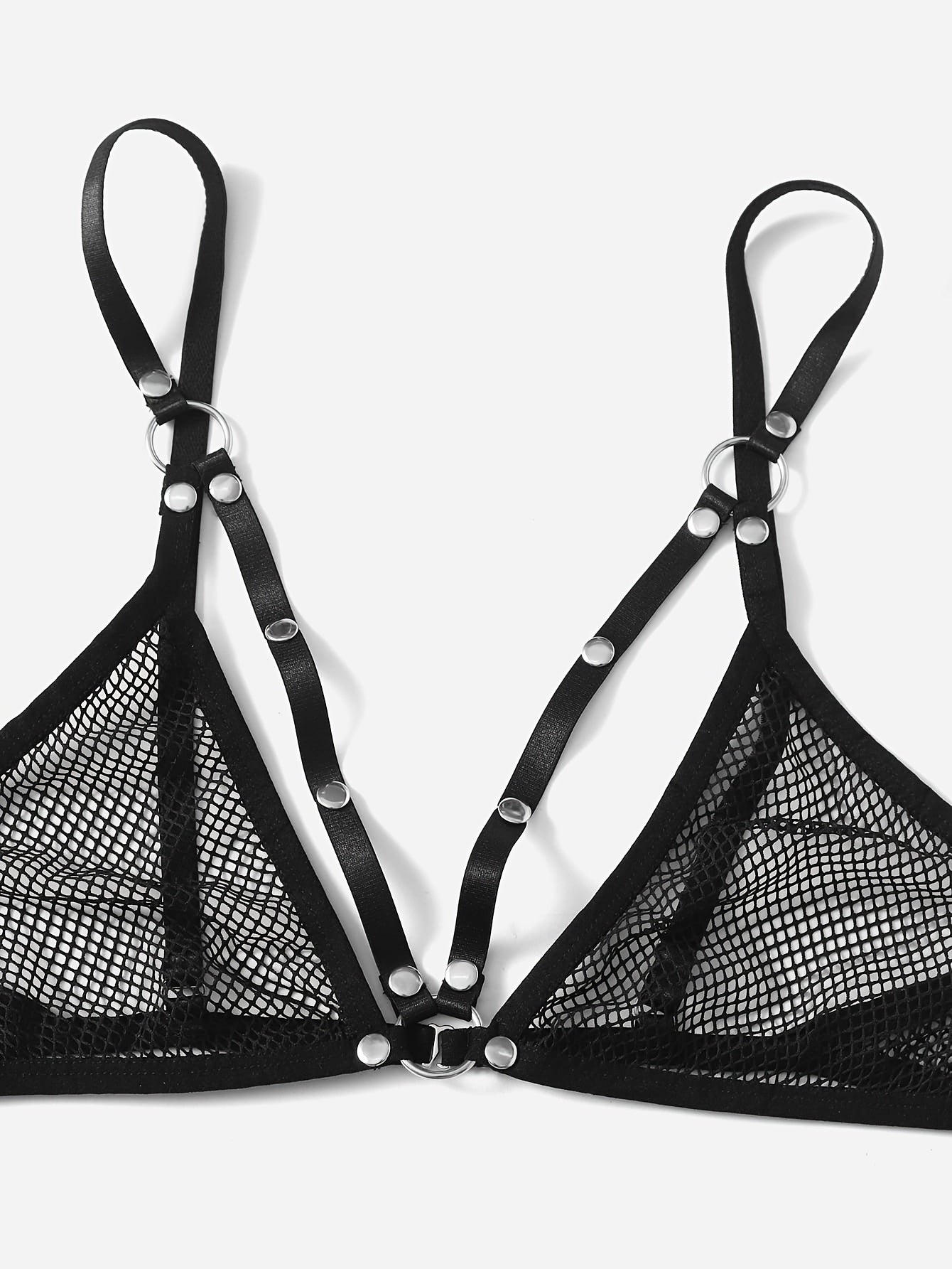 مجموعة ثلاث قطع من لباس النوم الشفاف