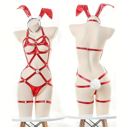 مجموعة ملابس داخلية جلدية من PU