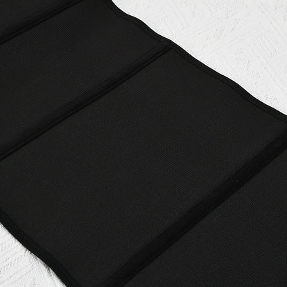 حزام تحكم البطن عالي الخصر للنساء - أسود