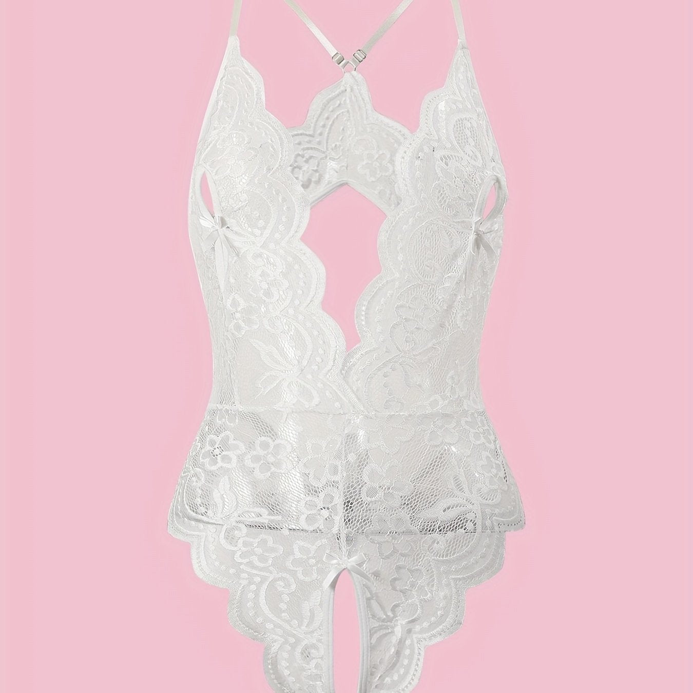 بدلة ليفي زهري مع حواف مكشكشة