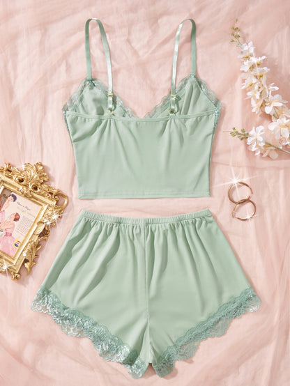 طقم بيجامة نسائية بلون خمري