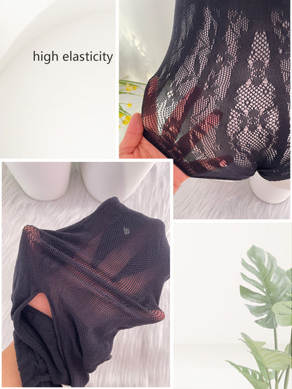 بودي ستوكينغ شبكي للنساء - مقاس كبير