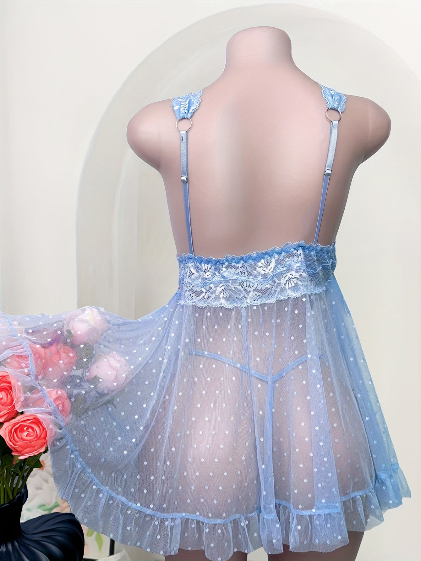 فستان ليلي شفاف نسائي