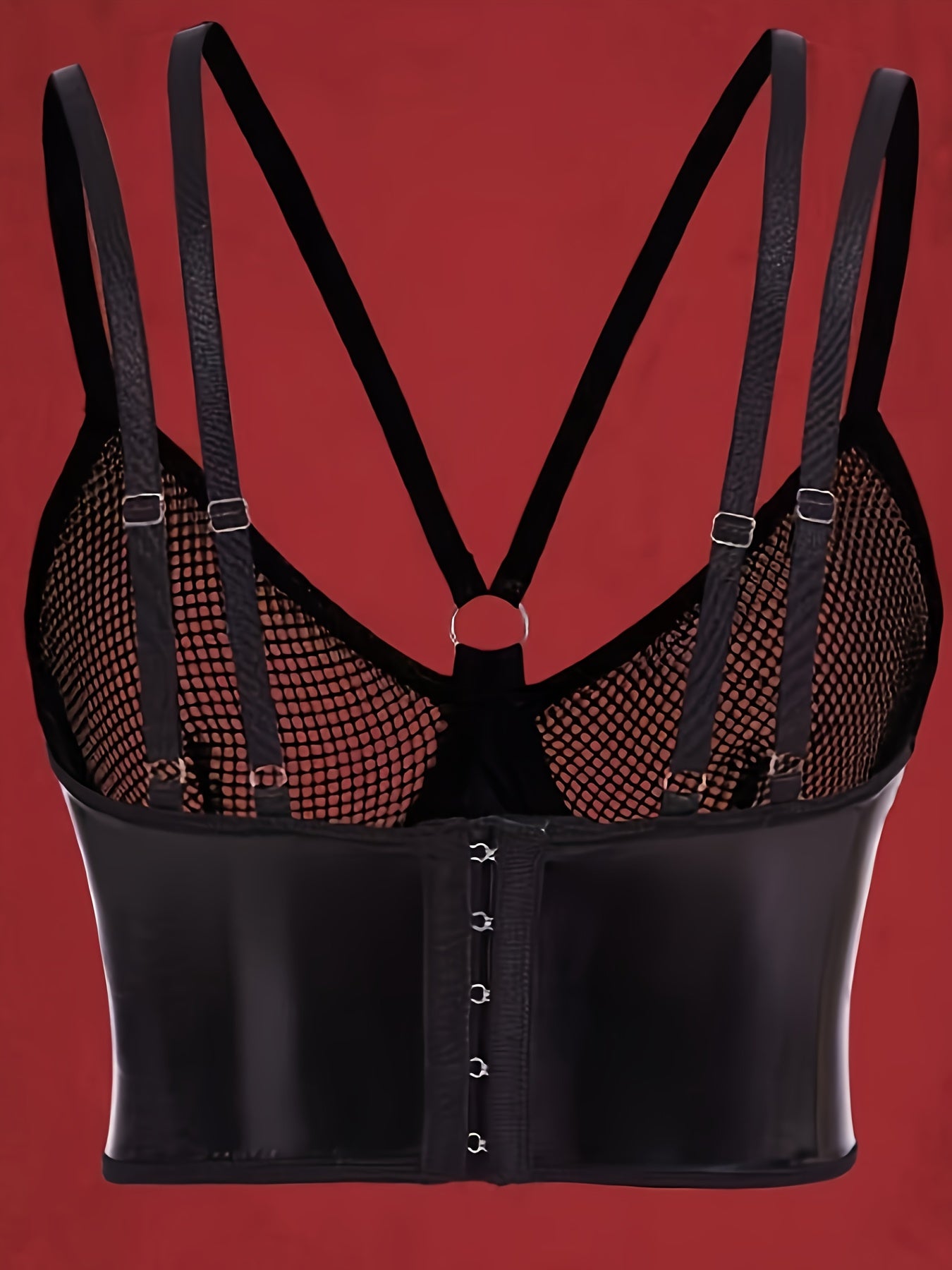 صدرية دعامات مزدوجة سوداء