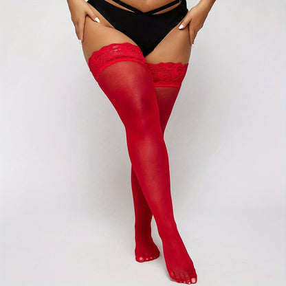 جوارب نسائية شفافة فوق الركبة