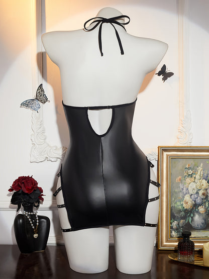 فستان شبه عاري بسحاب V