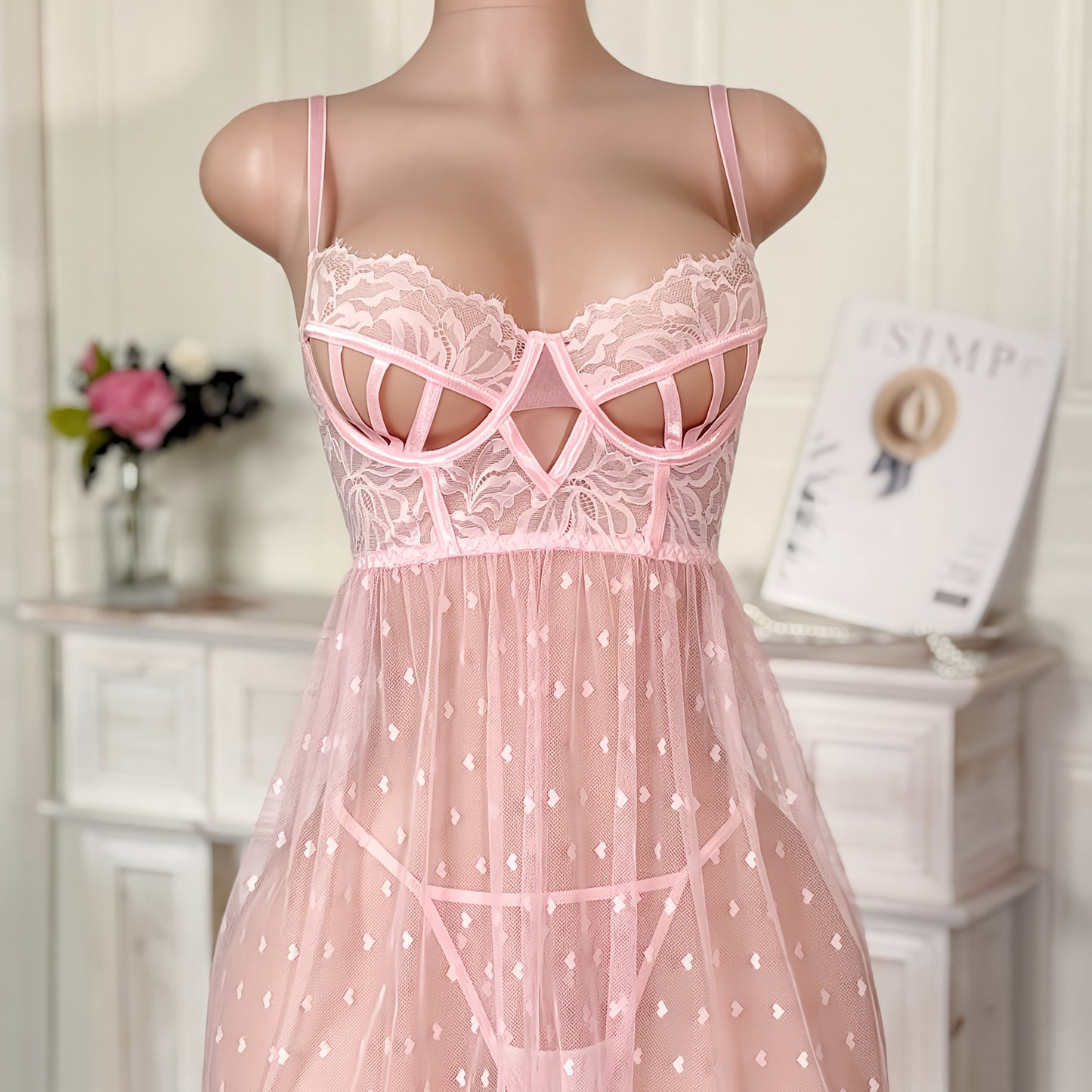 طقم نوم بحواف ملفتة