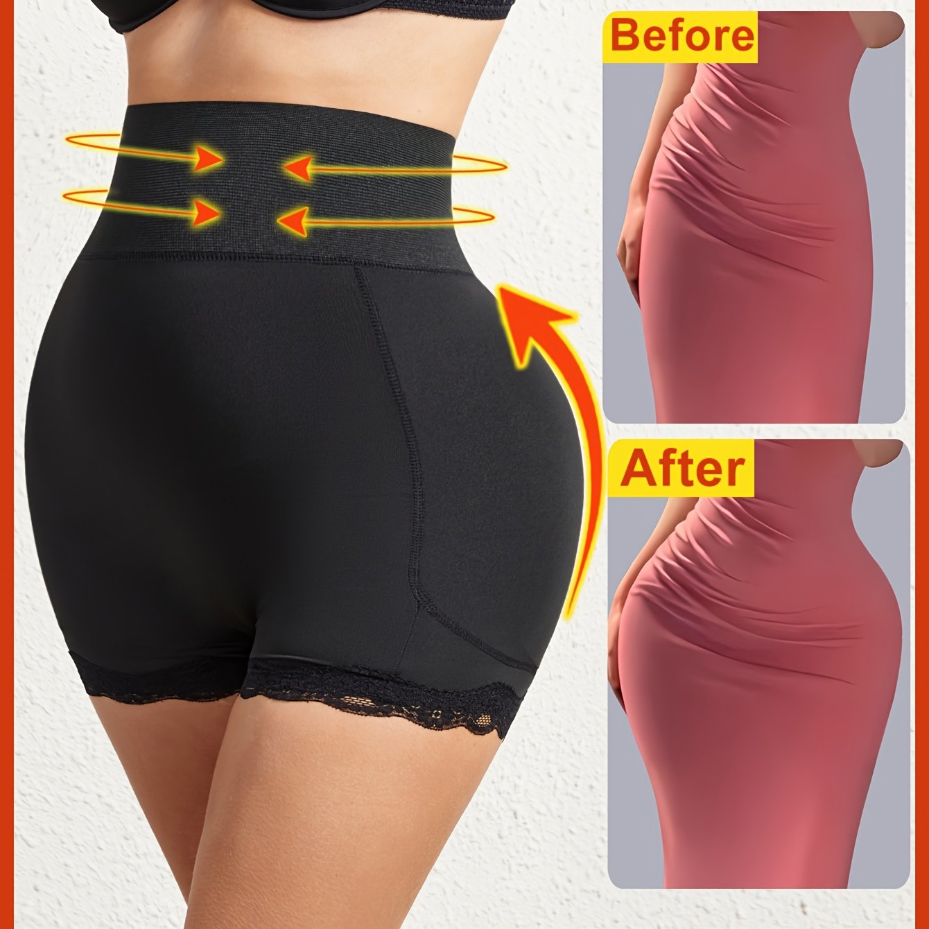 شورت نسائي مصحح مع أرداف مزيفة