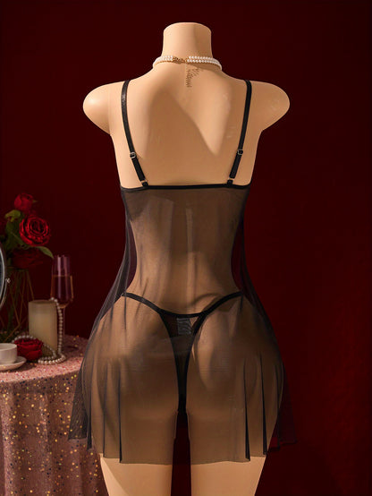 فستان نوم شفاف أنيق للنساء