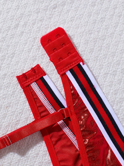 مجموعة ملابس داخلية مثيرة جلدية