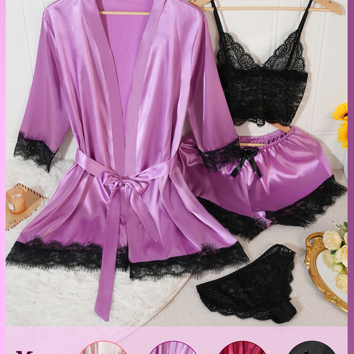 طقم نوم أنثوي أنيق