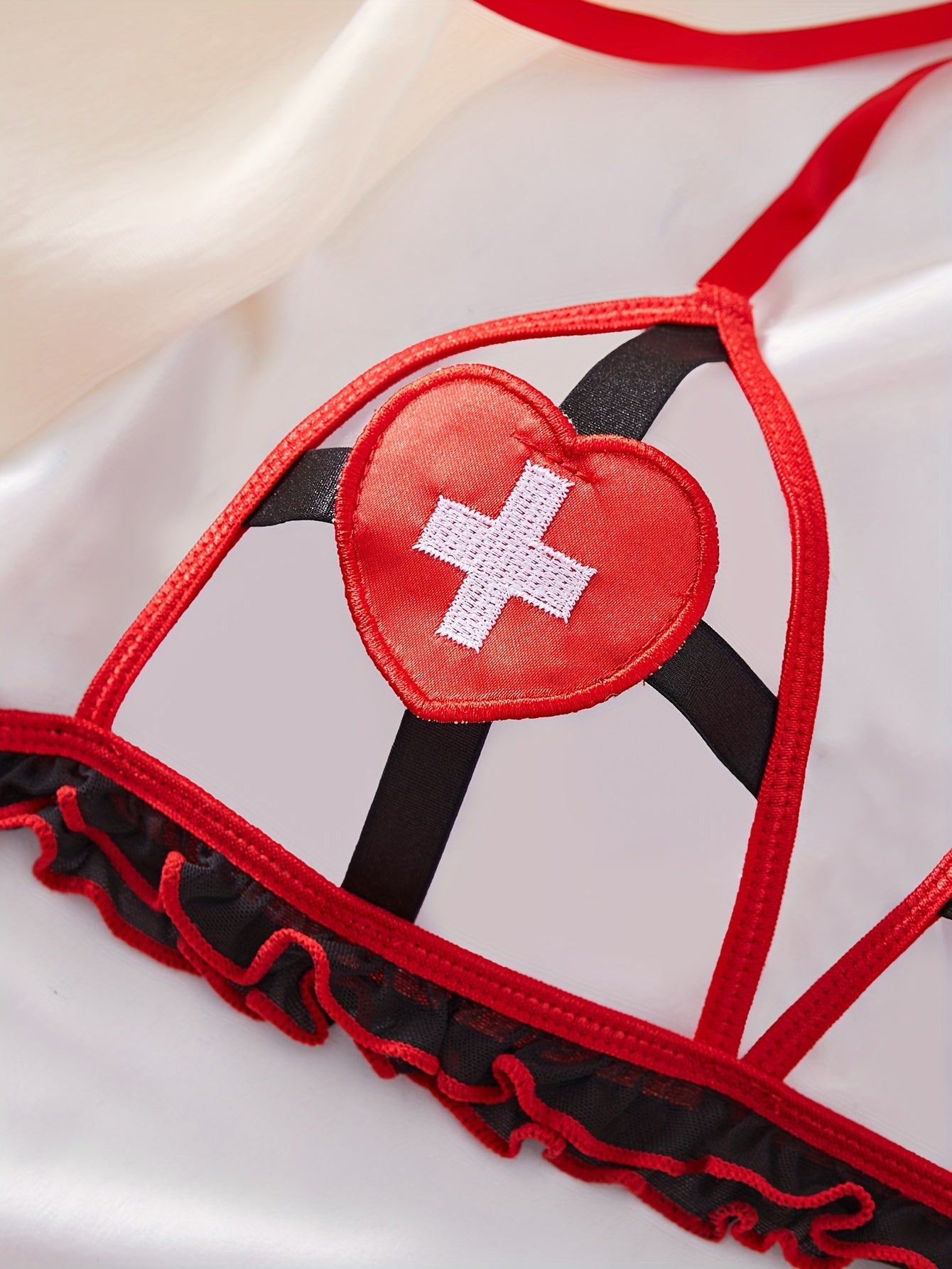 طقم لنجري نسائي 3 قطع أسود