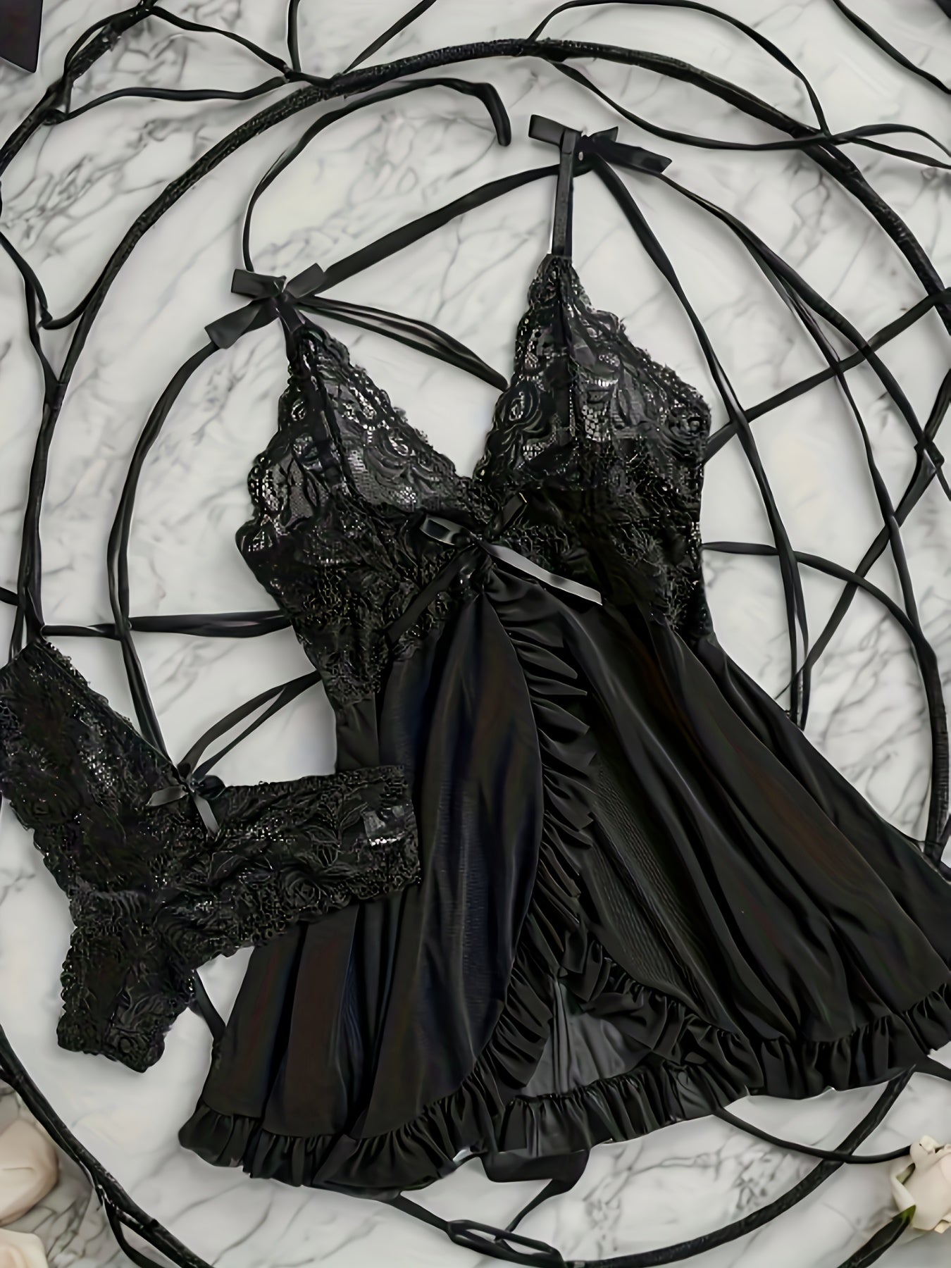 طقم مريح من البيجاما الشفافة