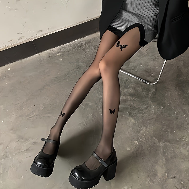 جوارب نسائية بتصميم فراشة