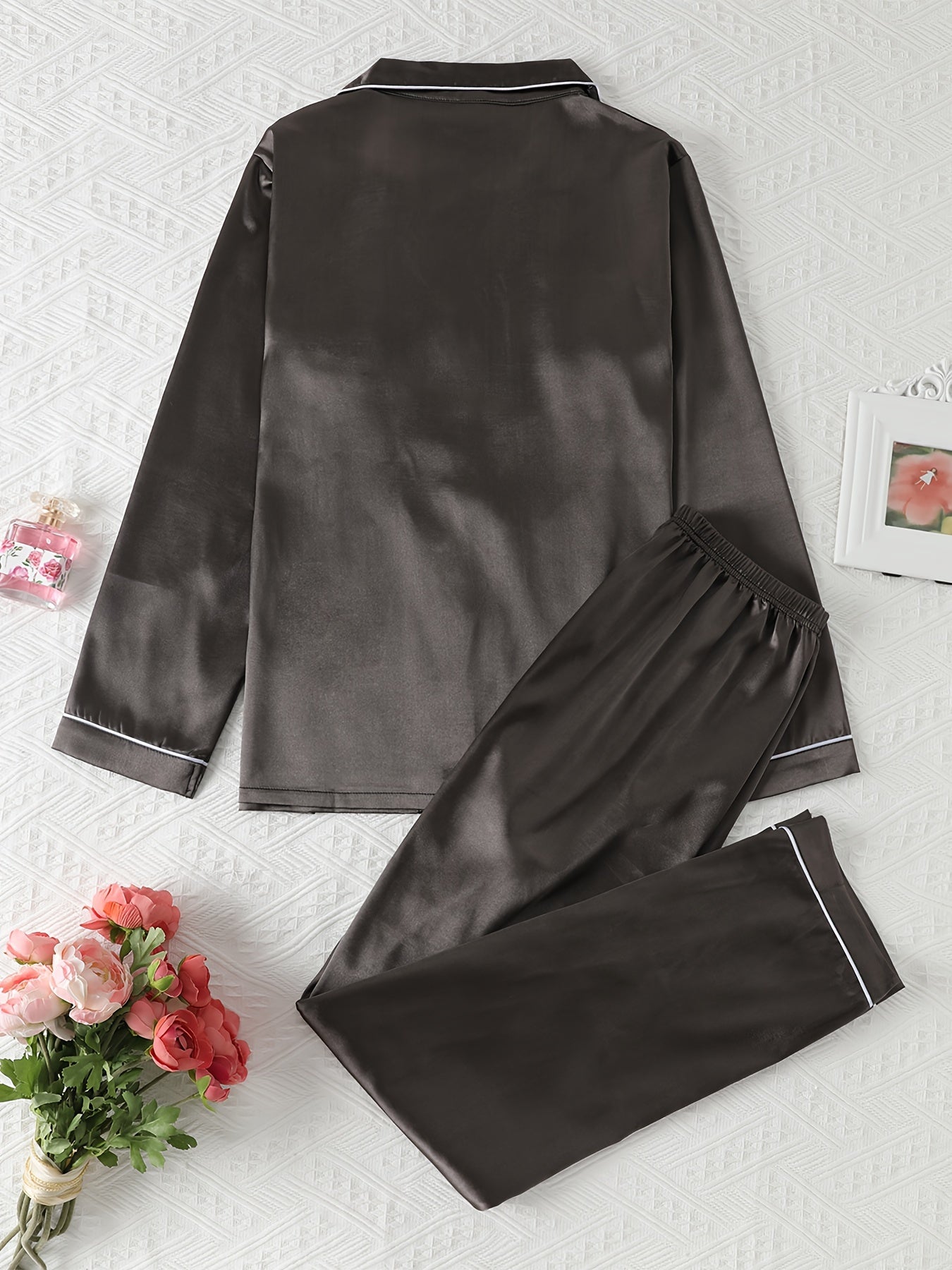 طقم بيجاما ساتان