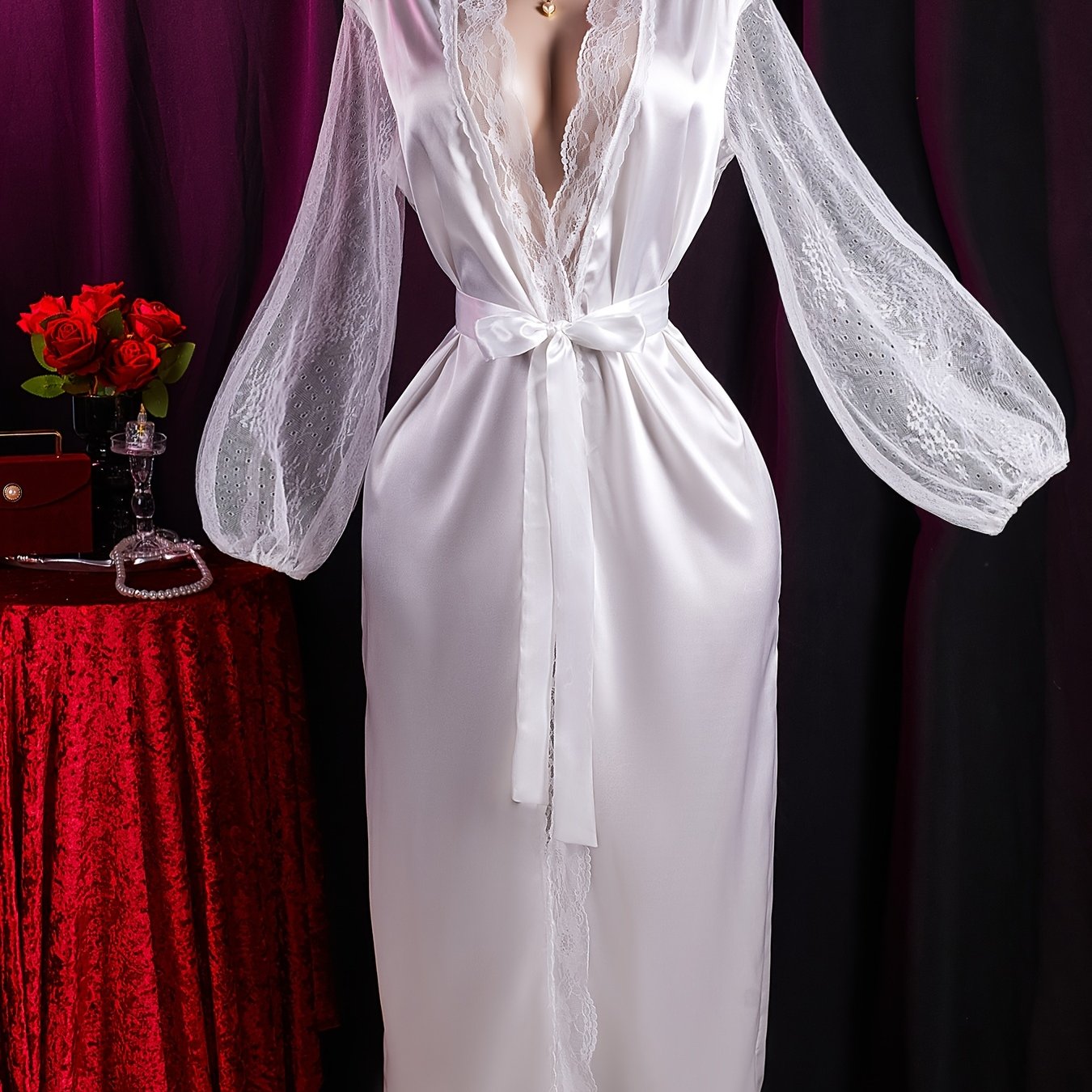 روب دانتيل أنيق