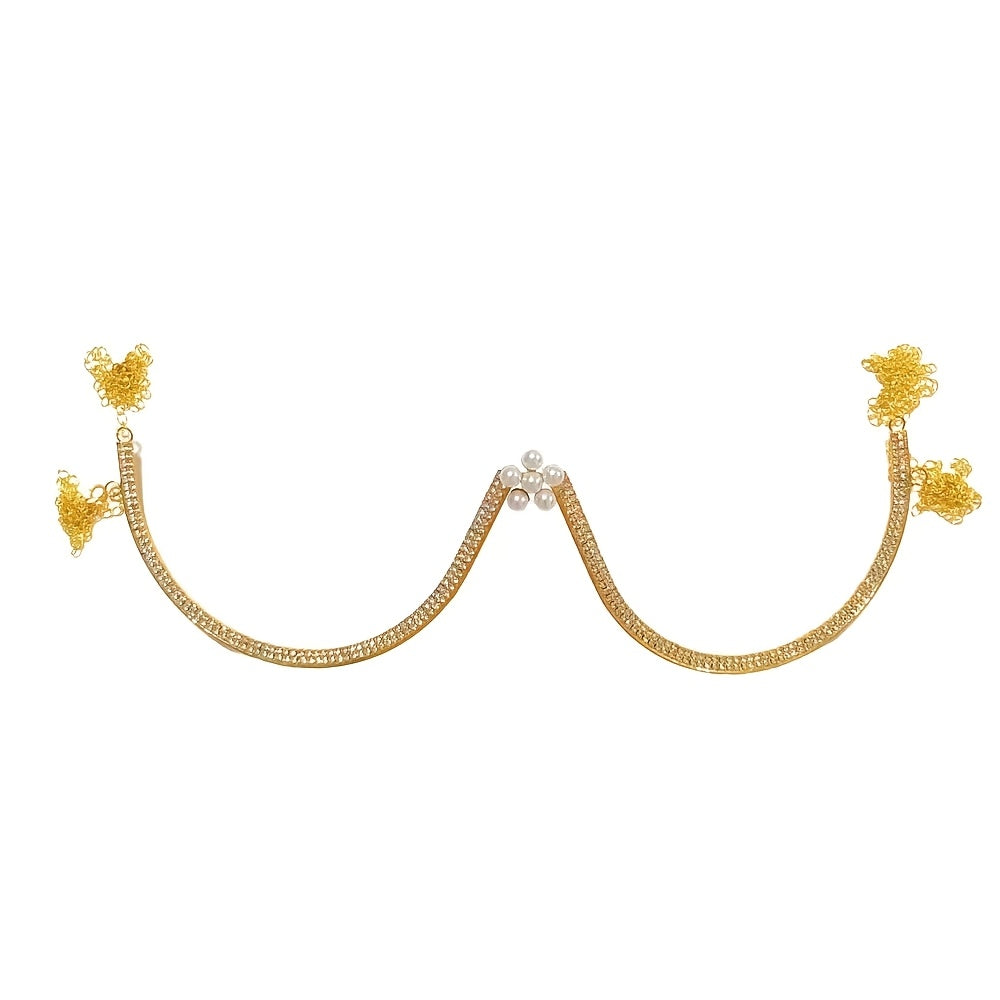 سلسلة حمالة صدر مرصعة بالجواهر