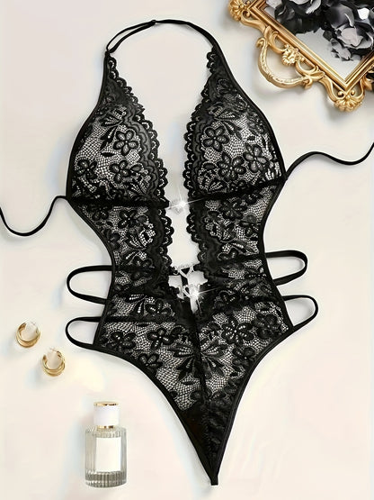 بودي سوت دانتيل فاخر - (توصيل سري ومجاني 📦)