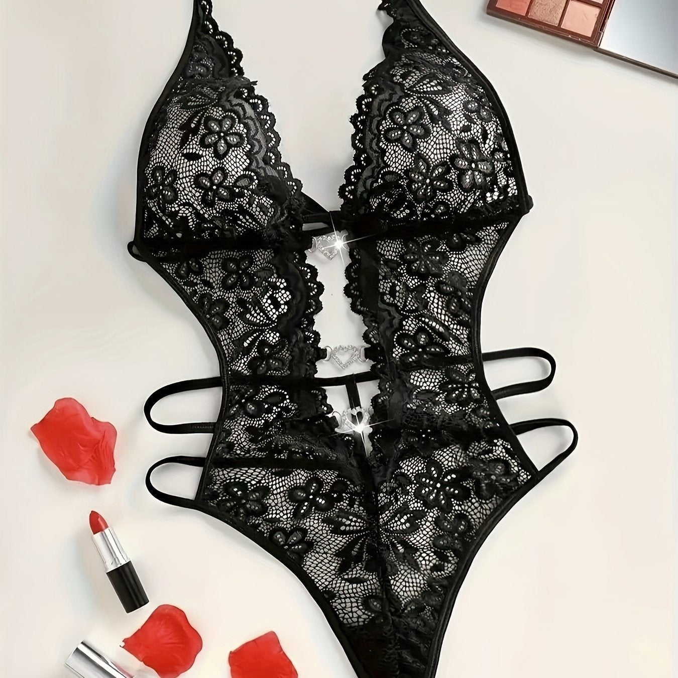 بودي سوت دانتيل فاخر - (توصيل سري ومجاني 📦)