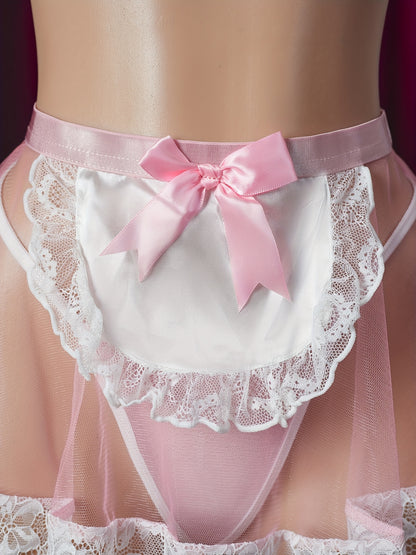 فستان نسائي بكاميسول مثير باللون الوردي